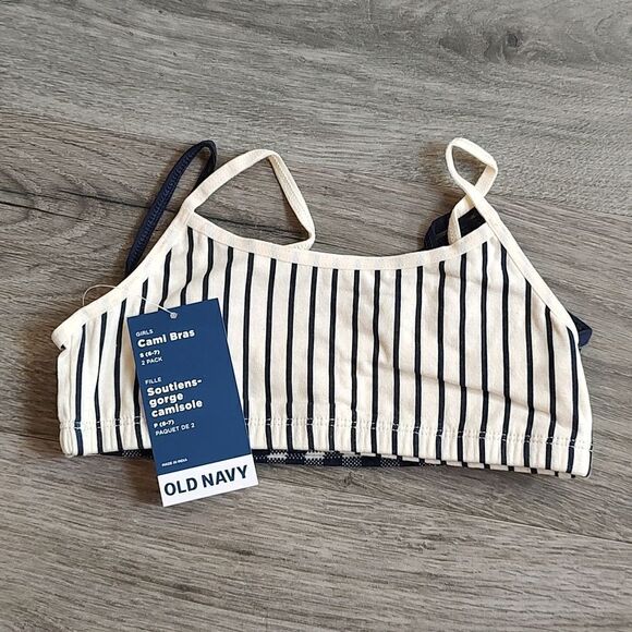 New With Tag 2-Pack Patterned Size S (6-7) Cami Bra for Girls‎ - Picture 3 of 7